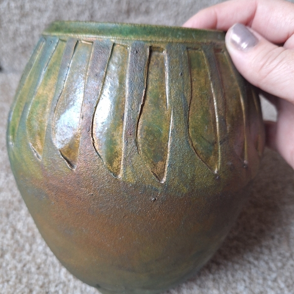 Vintage 1994 Anne Bullock Dancing Wind Studio Raku Pottery Walla Walla - Picture 6 of 6